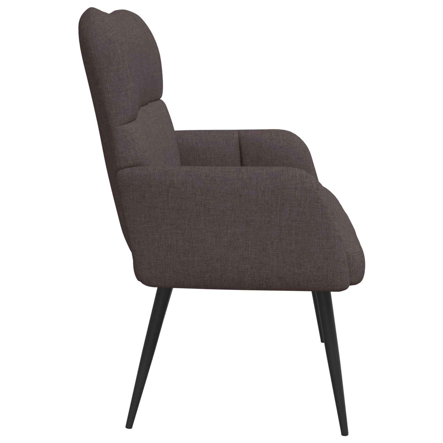 Divano a 2 Posti Marrone Scuro 115 x 61 x 87 cm Tessuto