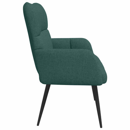 Sofa a Due Posti Verde Scuro 115 x 61 x 87 cm Tessuto | homemem39
