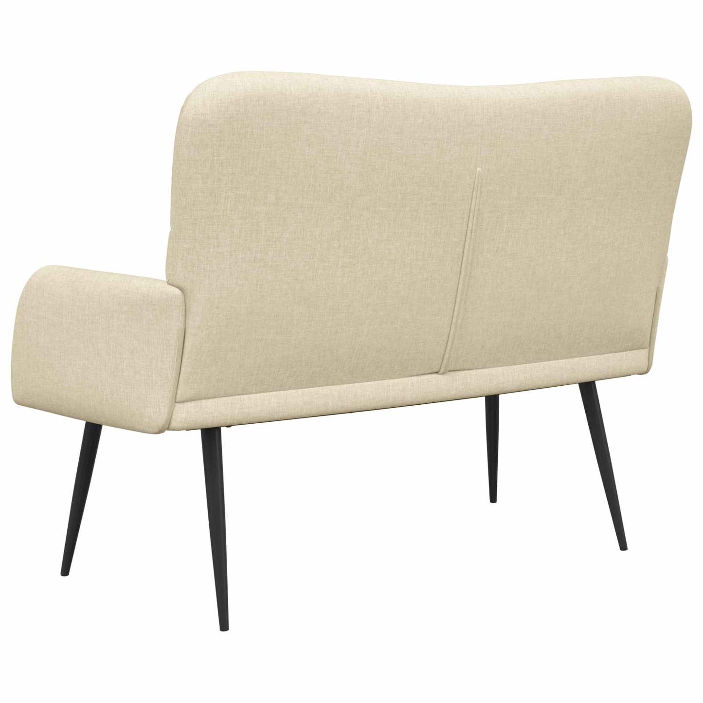 Sofa a Due Posti Crema 115 x 61 x 87 cm Tessuto | homemem39