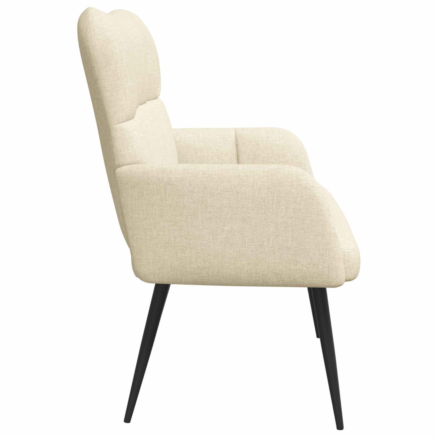 Sofa a Due Posti Crema 115 x 61 x 87 cm Tessuto | homemem39