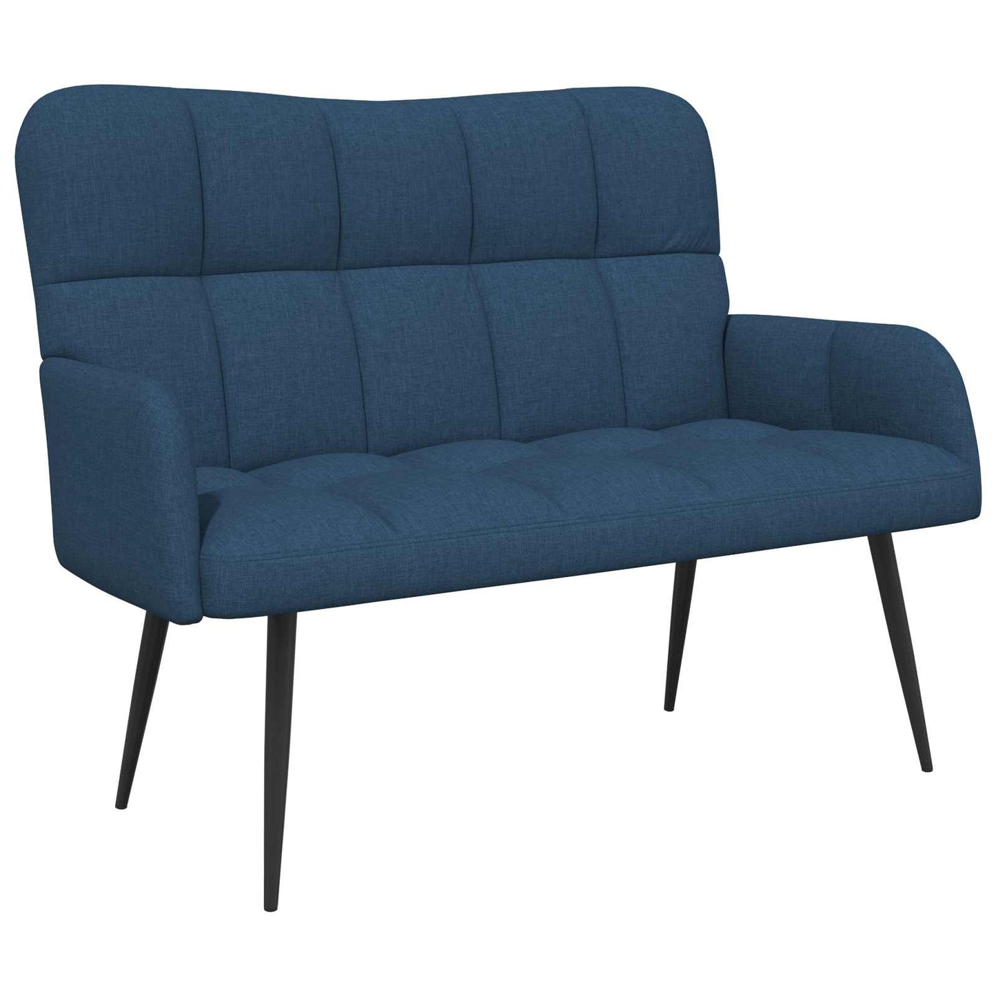 Sofa a Due Posti Blu 115 x 61 x 87 cm Tessuto | homemem39