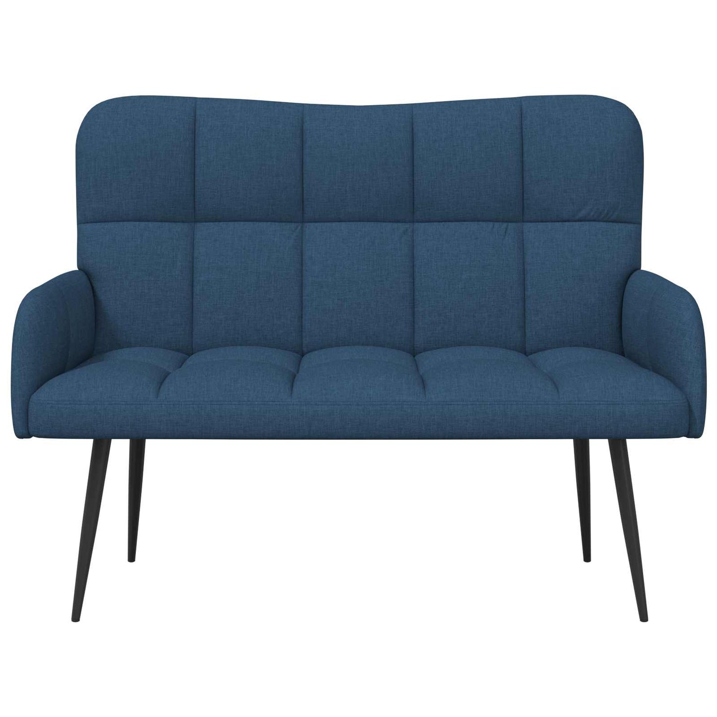 Sofa a Due Posti Blu 115 x 61 x 87 cm Tessuto | homemem39