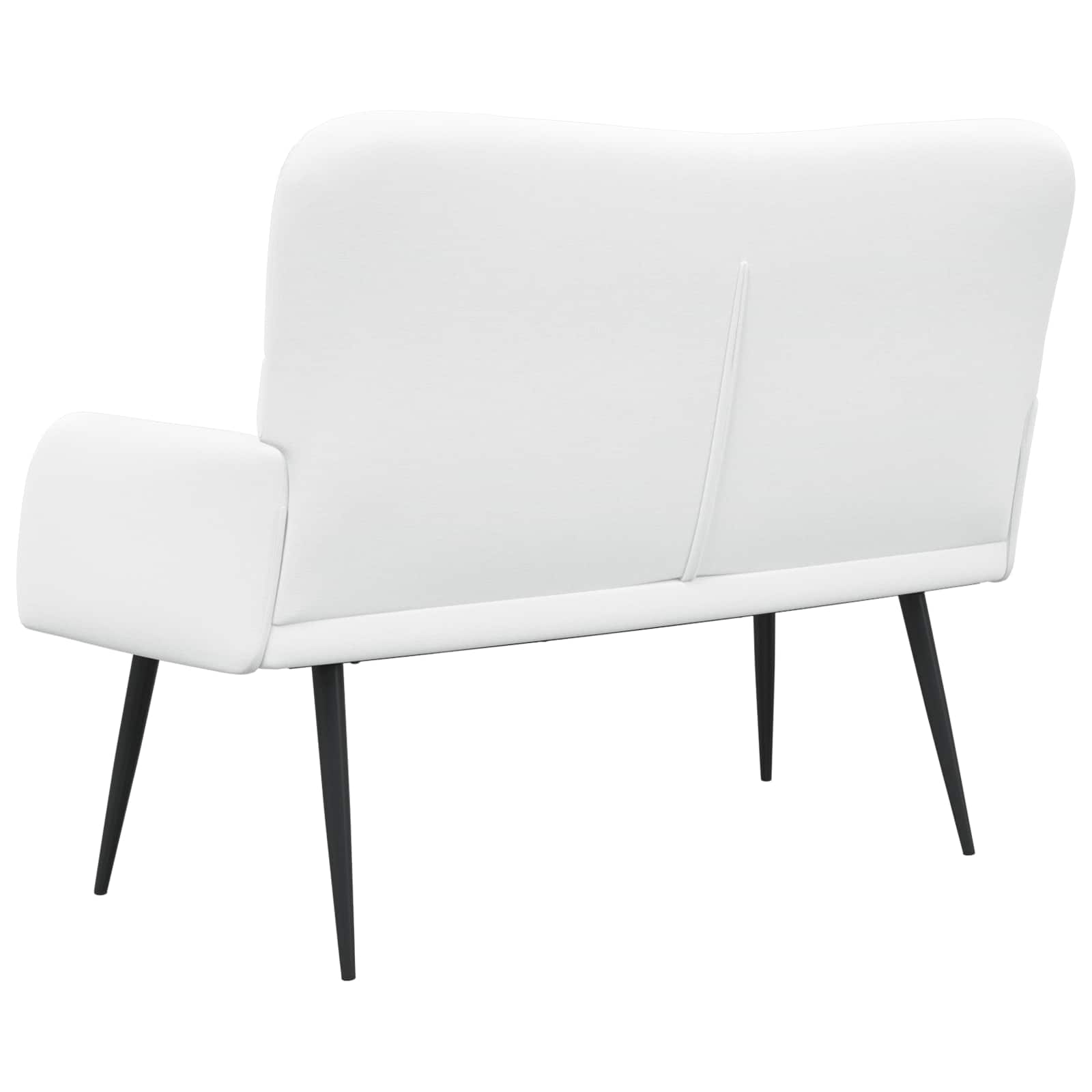 Sofa a Due Posti Bianco 115 x 61 x 87 cm Tessuto | homemem39