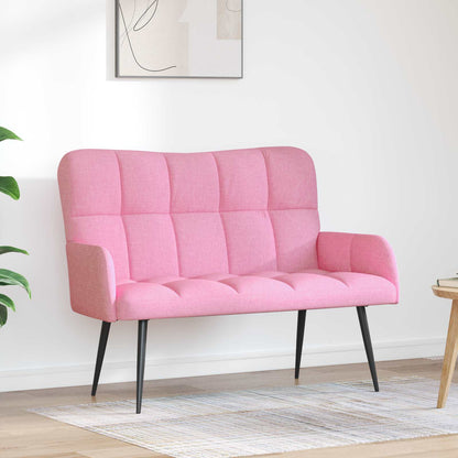 Sofa a Due Posti Rosa 115 x 61 x 87 cm Tessuto | homemem39