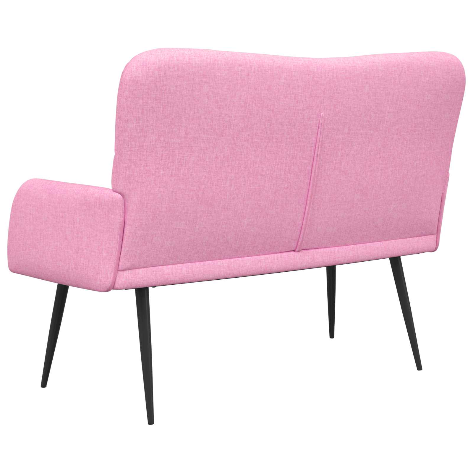 Sofa a Due Posti Rosa 115 x 61 x 87 cm Tessuto | homemem39