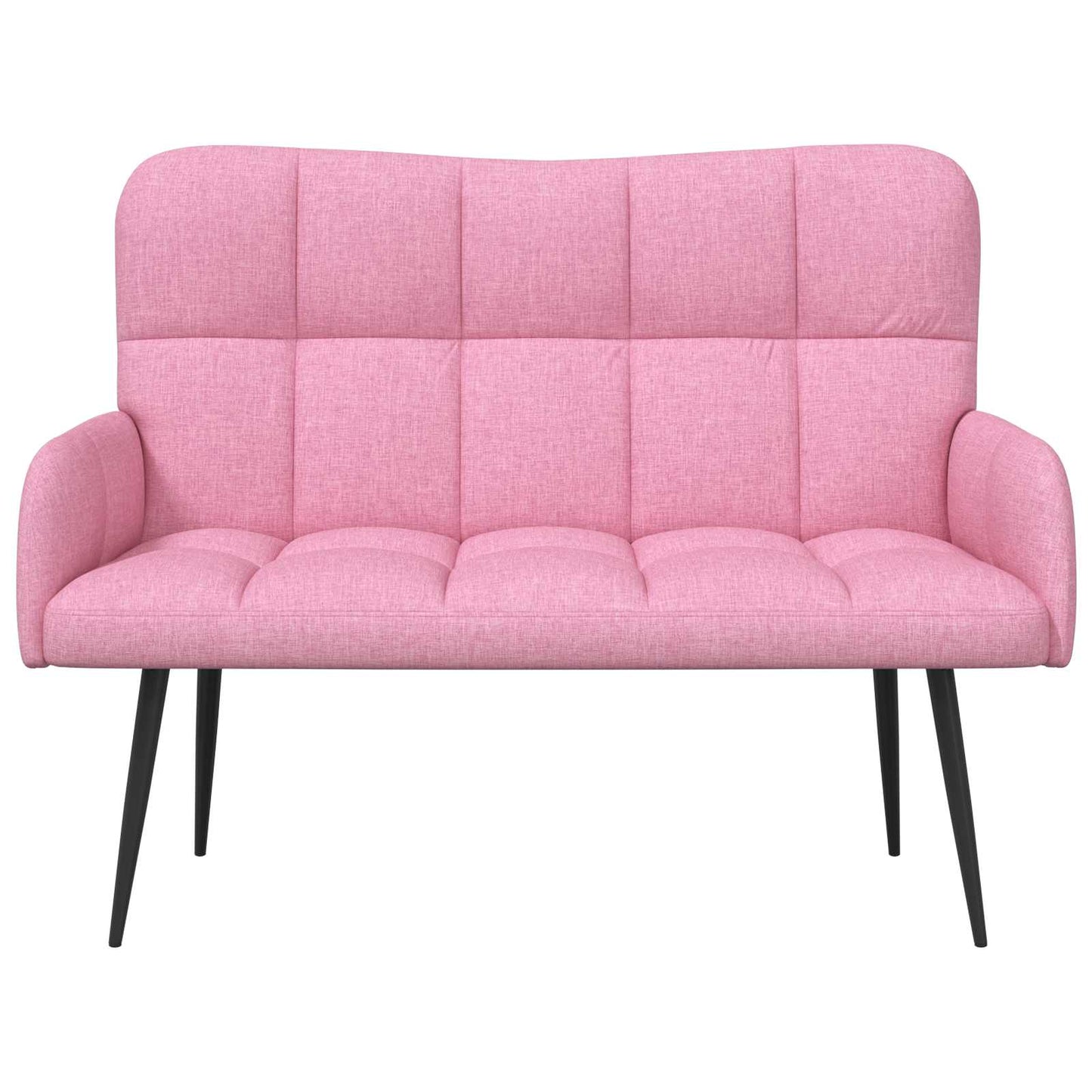 Sofa a Due Posti Rosa 115 x 61 x 87 cm Tessuto | homemem39