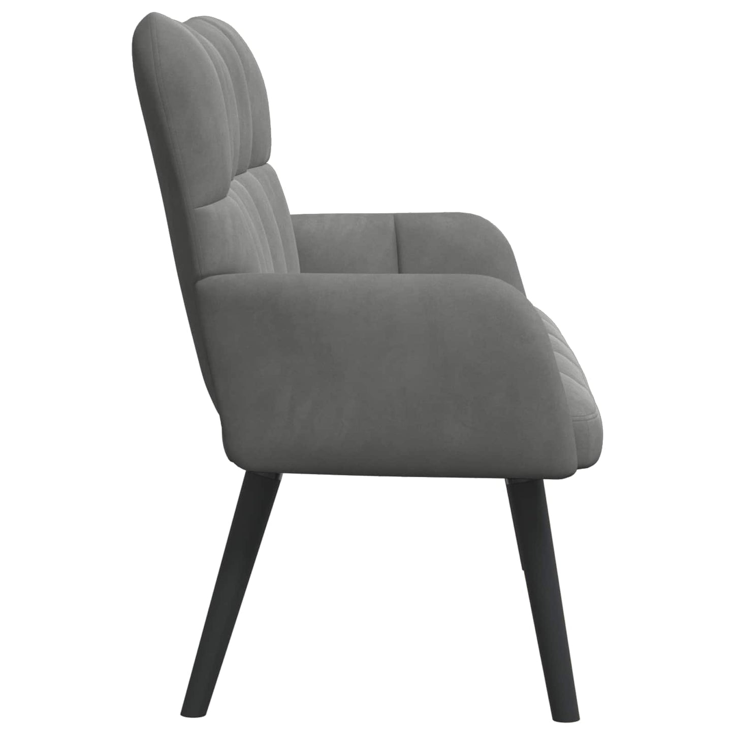 Sofa a Due Posti Grigio scuro 115 x 61 x 87 cm Velluto | homemem39