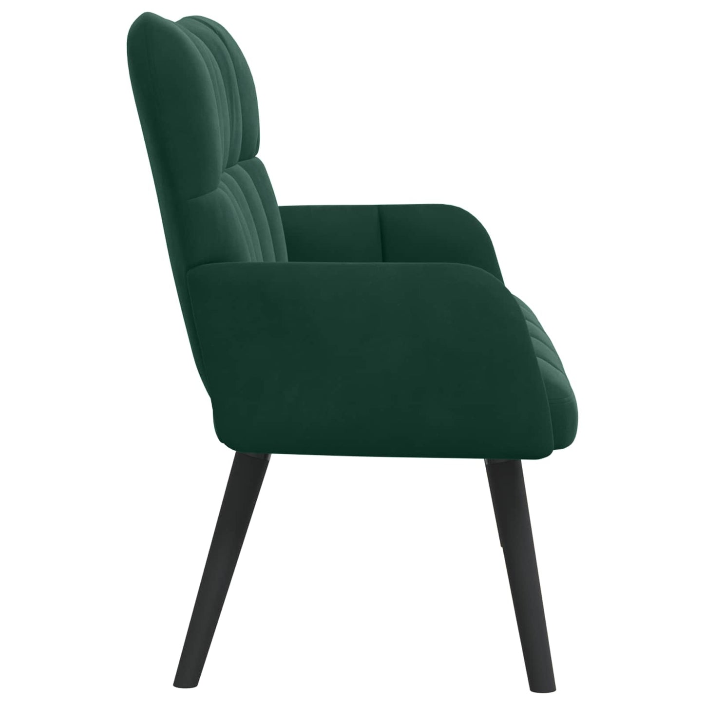 Divano a 2 Posti Verde Scuro 115 x 61 x 87 cm Velluto (V)