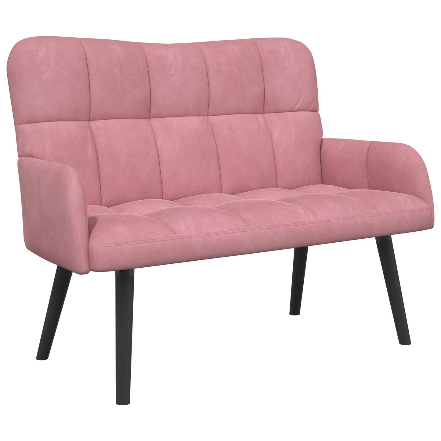 Divano a 2 Posti Rosa 115 x 61 x 87 cm Velluto (V)