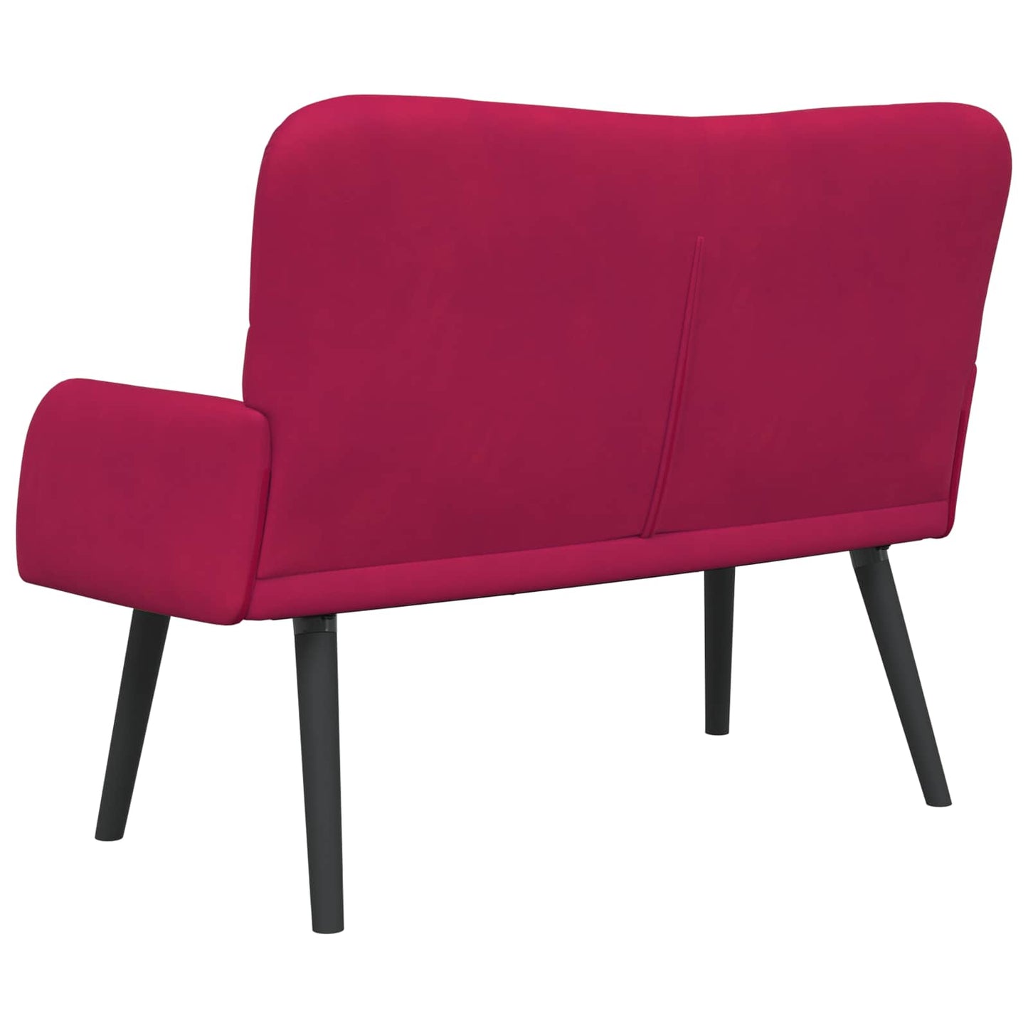 Sofa a Due Posti Rosso vino 115 x 61 x 87 cm Velluto | homemem39