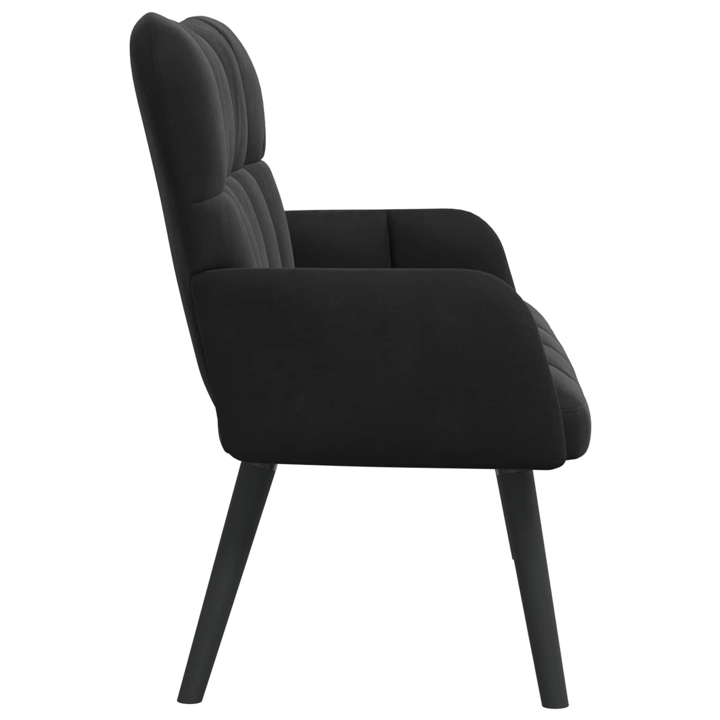 Sofa a Due Posti Nero 115 x 61 x 87 cm Velluto | homemem39