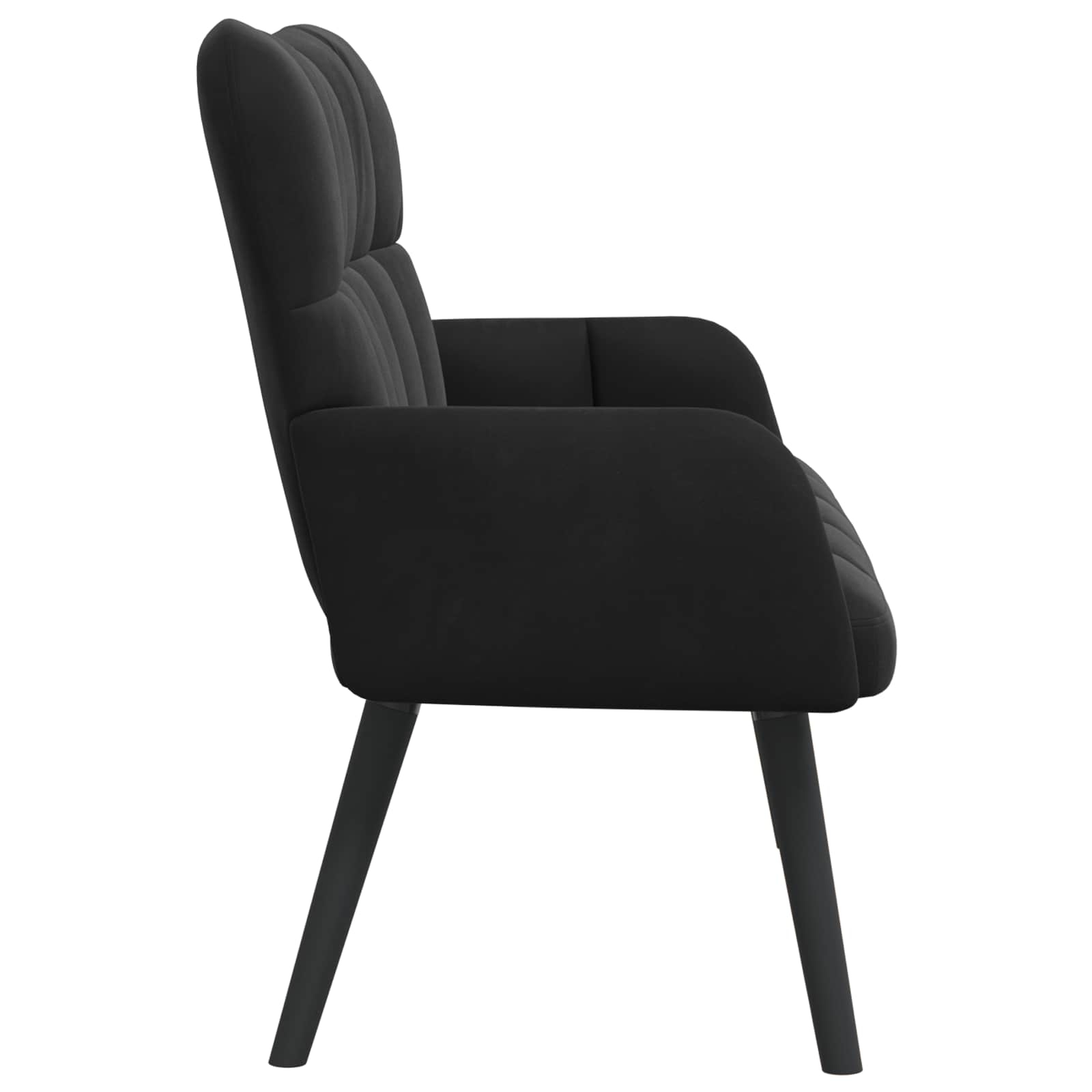 Sofa a Due Posti Nero 115 x 61 x 87 cm Velluto | homemem39
