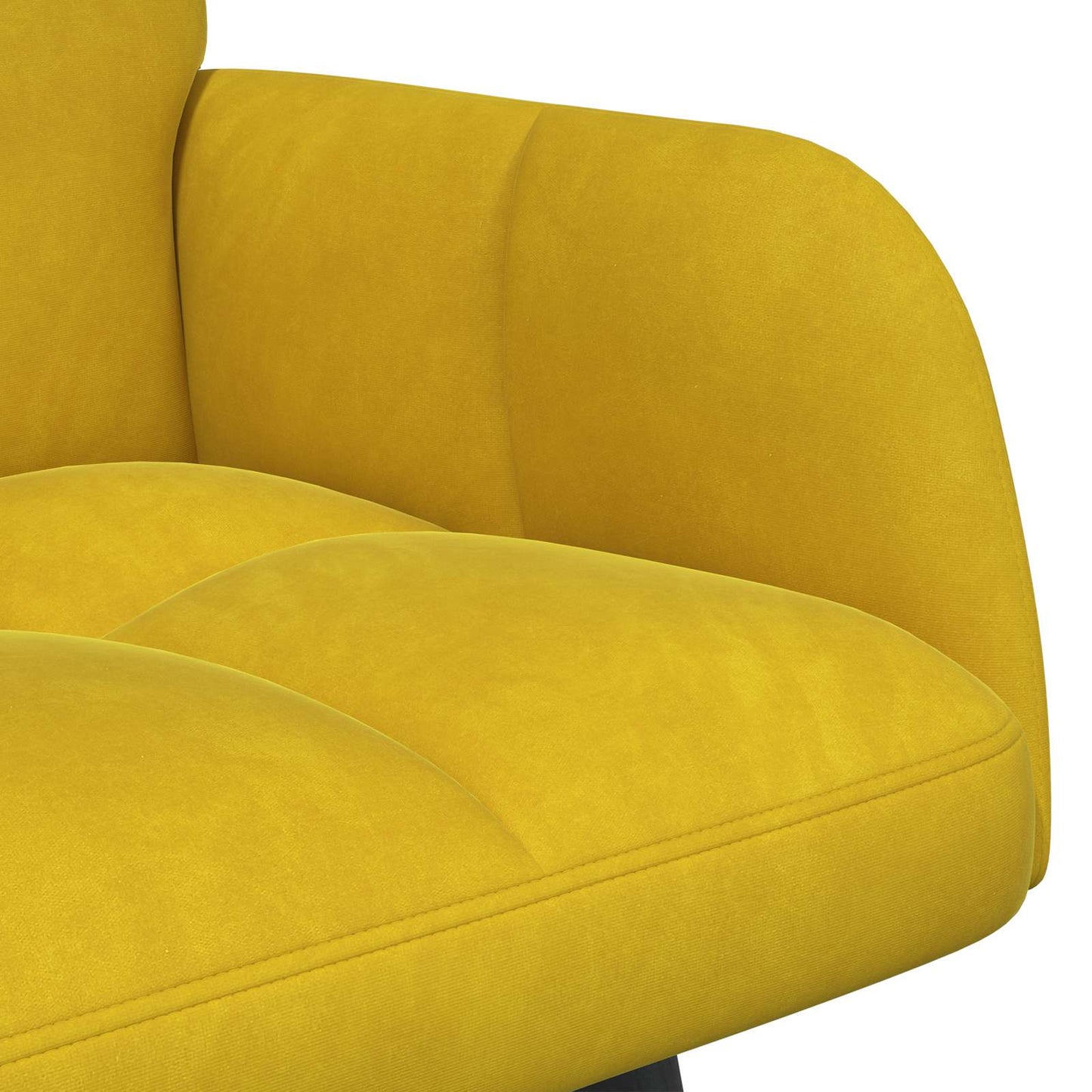 Sofa a Due Posti Giallo 115 x 61 x 87 cm Velluto | homemem39