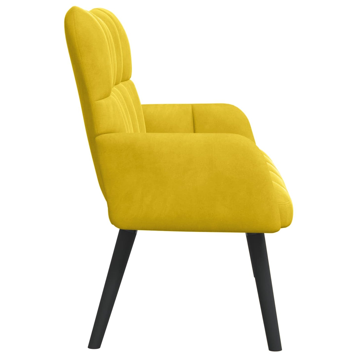 Sofa a Due Posti Giallo 115 x 61 x 87 cm Velluto | homemem39