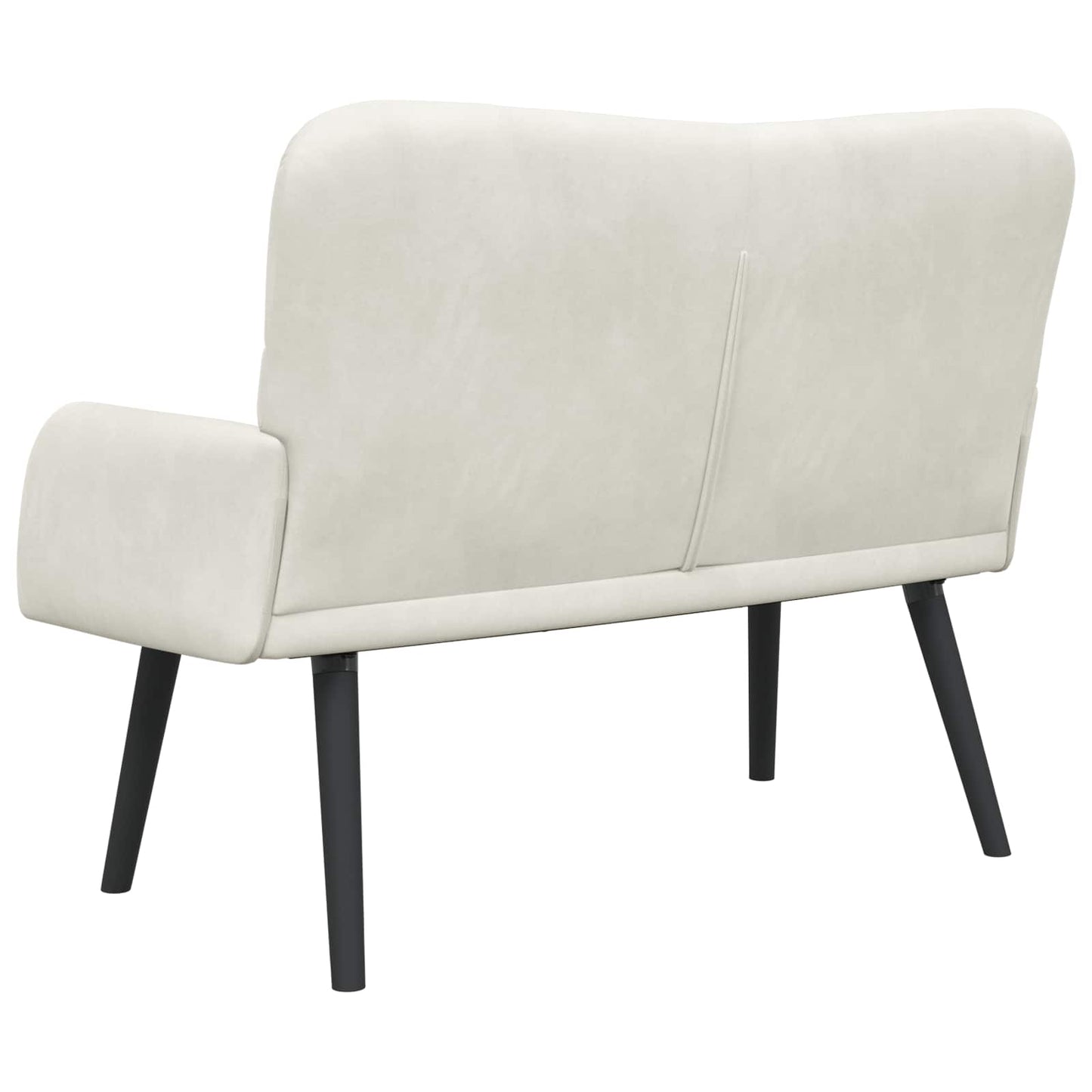 Sofa a Due Posti Crema 115 x 61 x 87 cm Velluto | homemem39