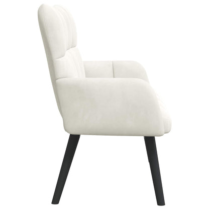 Sofa a Due Posti Crema 115 x 61 x 87 cm Velluto | homemem39