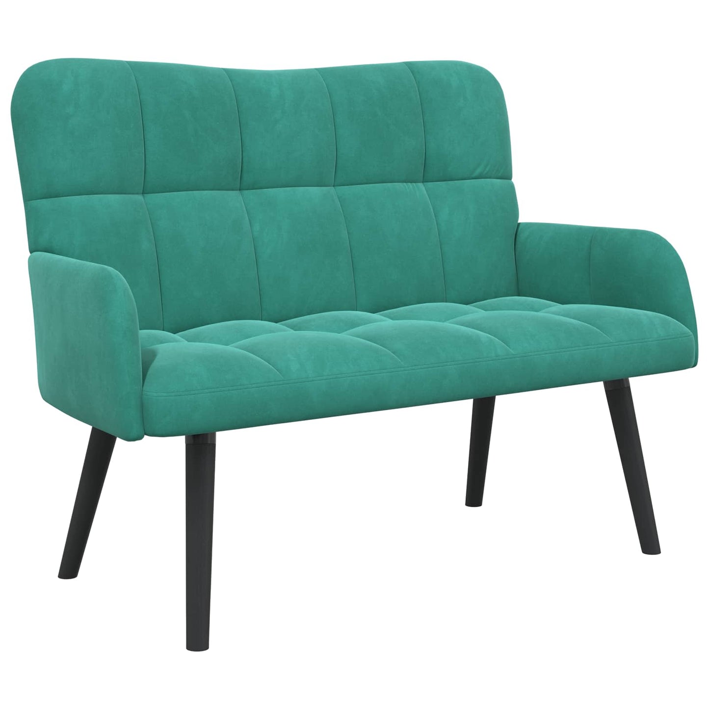 Sofa a Due Posti Turchese 115 x 61 x 87 cm Velluto | homemem39
