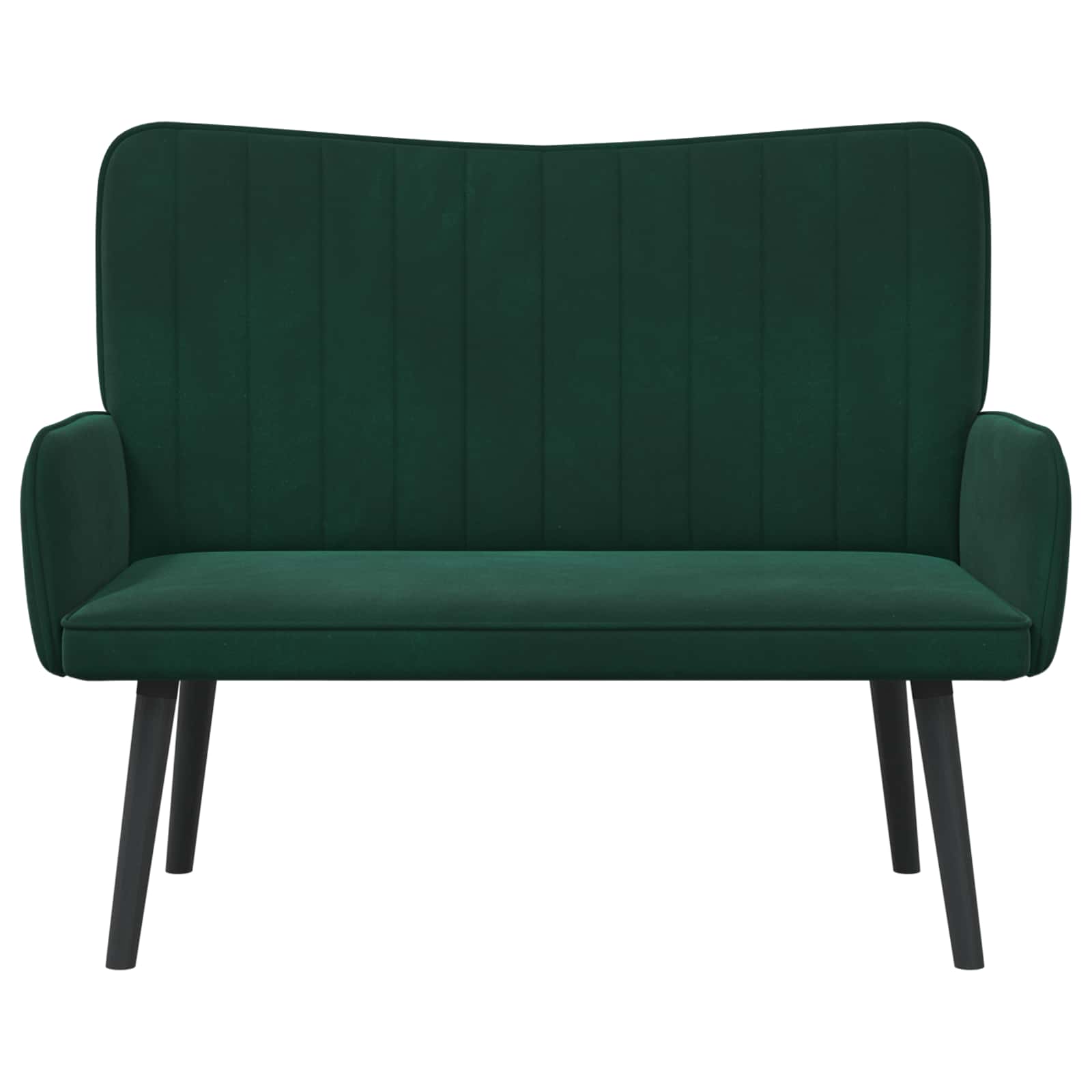 Sofa a Due Posti Verde Scuro 115 x 61 x 87 cm Velluto | homemem39