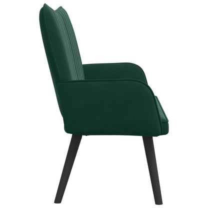 Sofa a Due Posti Verde Scuro 115 x 61 x 87 cm Velluto | homemem39