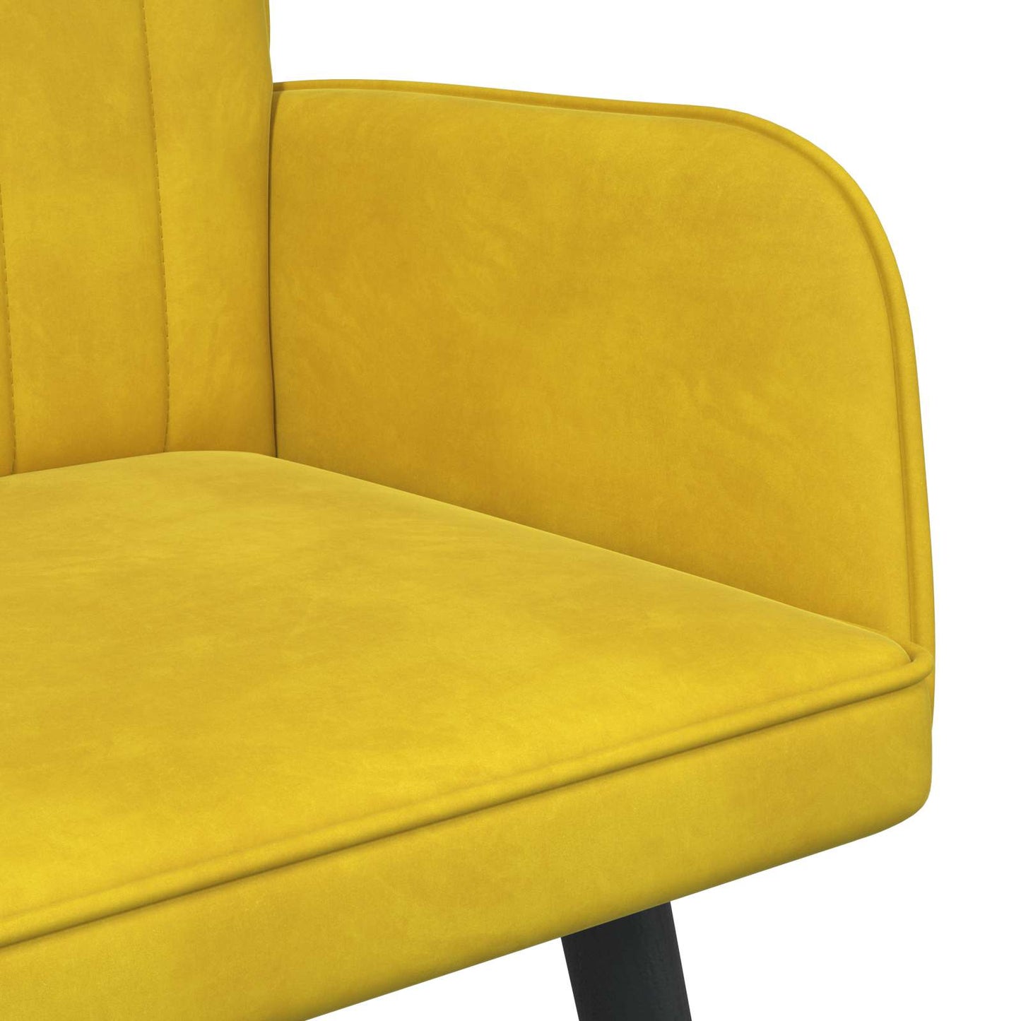 Sofa a Due Posti Giallo 115 x 61 x 87 cm Velluto | homemem39