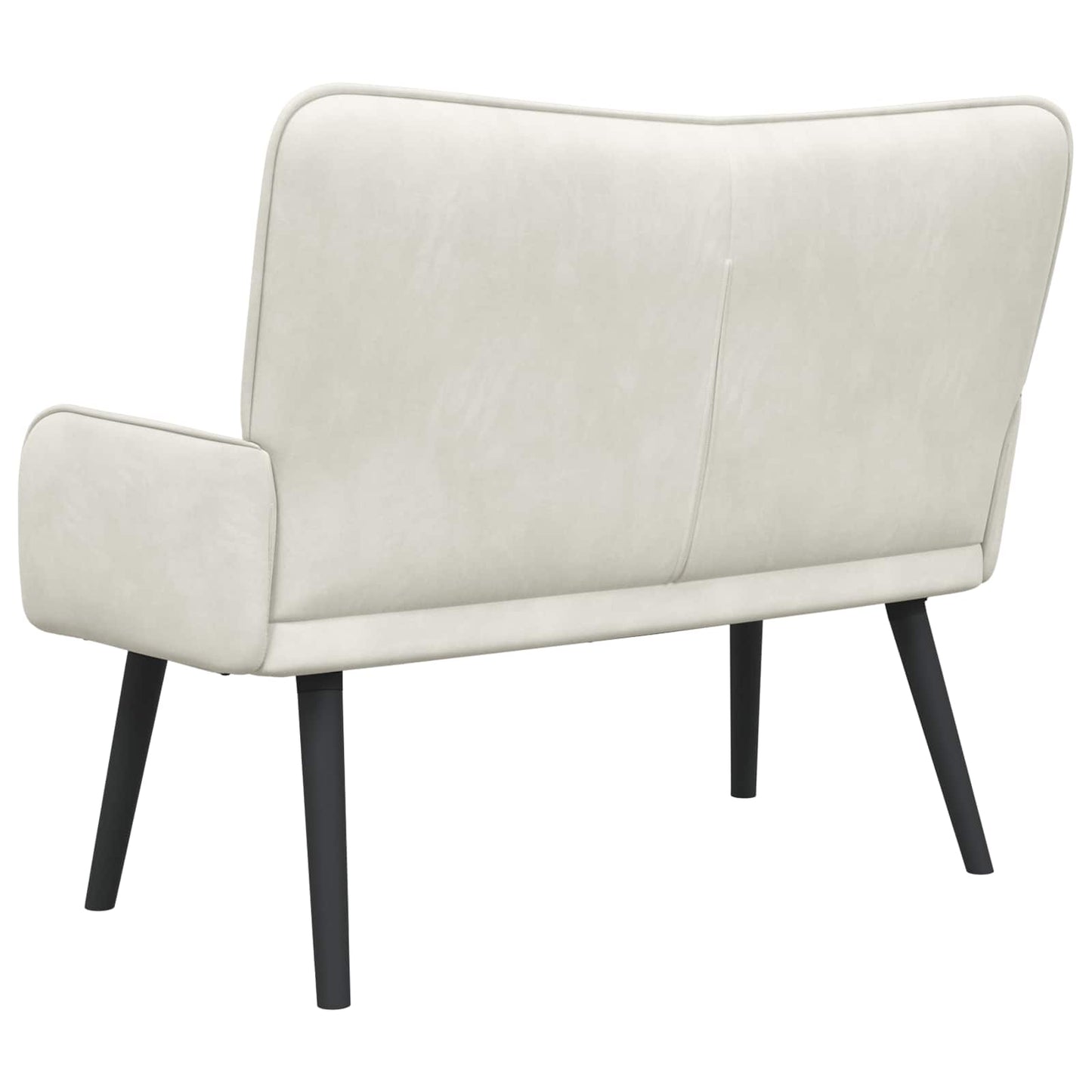 Sofa a Due Posti Crema 115 x 61 x 87 cm Velluto | homemem39