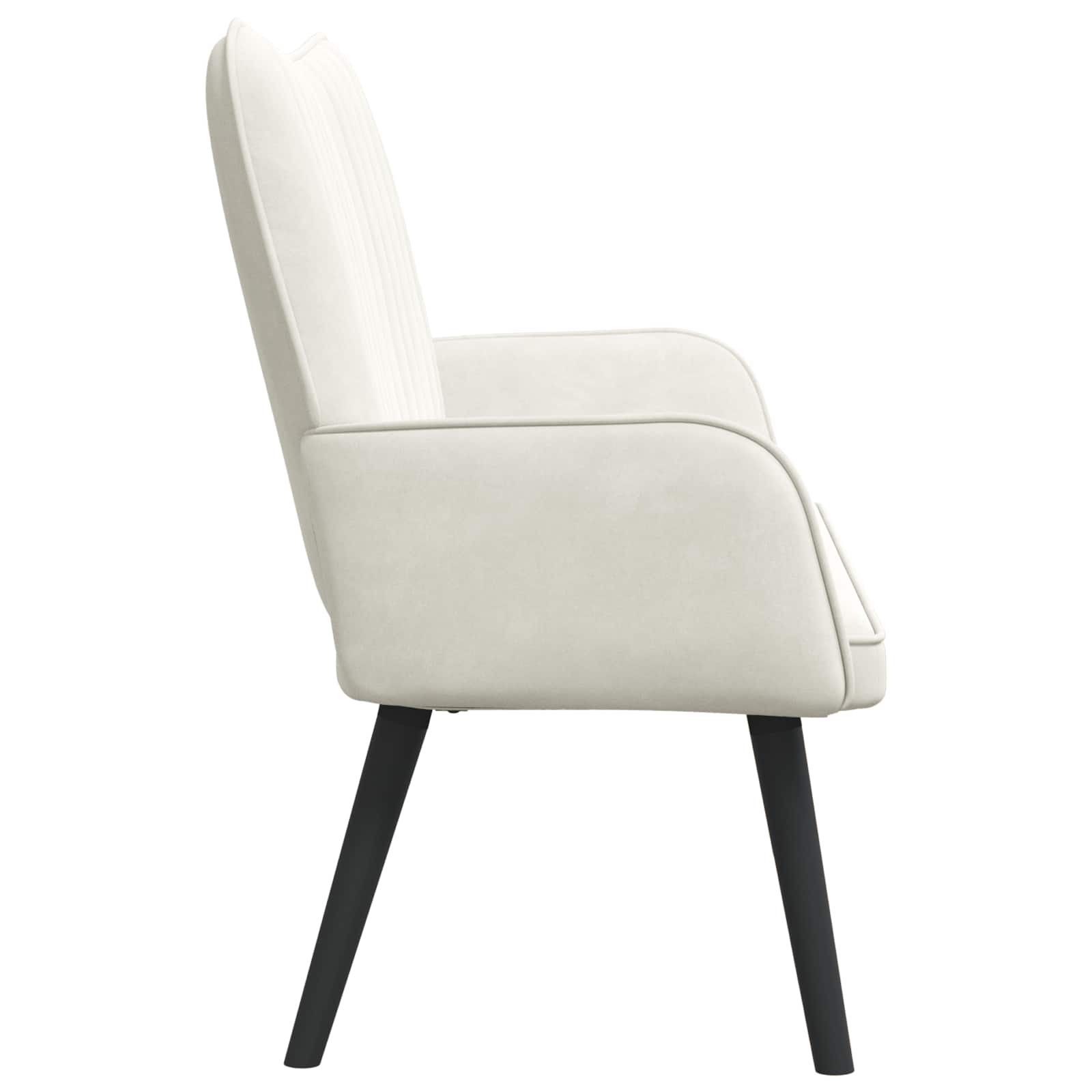 Sofa a Due Posti Crema 115 x 61 x 87 cm Velluto | homemem39