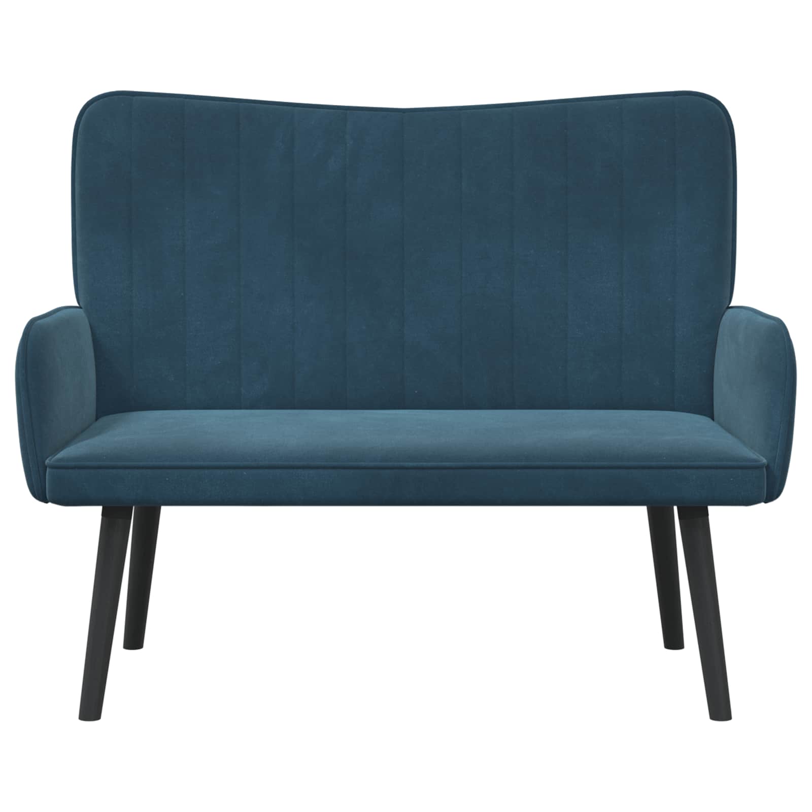 Sofa a Due Posti Blu 115 x 61 x 87 cm Velluto | homemem39