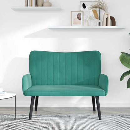 Sofa a Due Posti Turchese 115 x 61 x 87 cm Velluto | homemem39