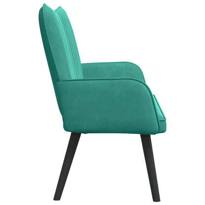 Sofa a Due Posti Turchese 115 x 61 x 87 cm Velluto | homemem39