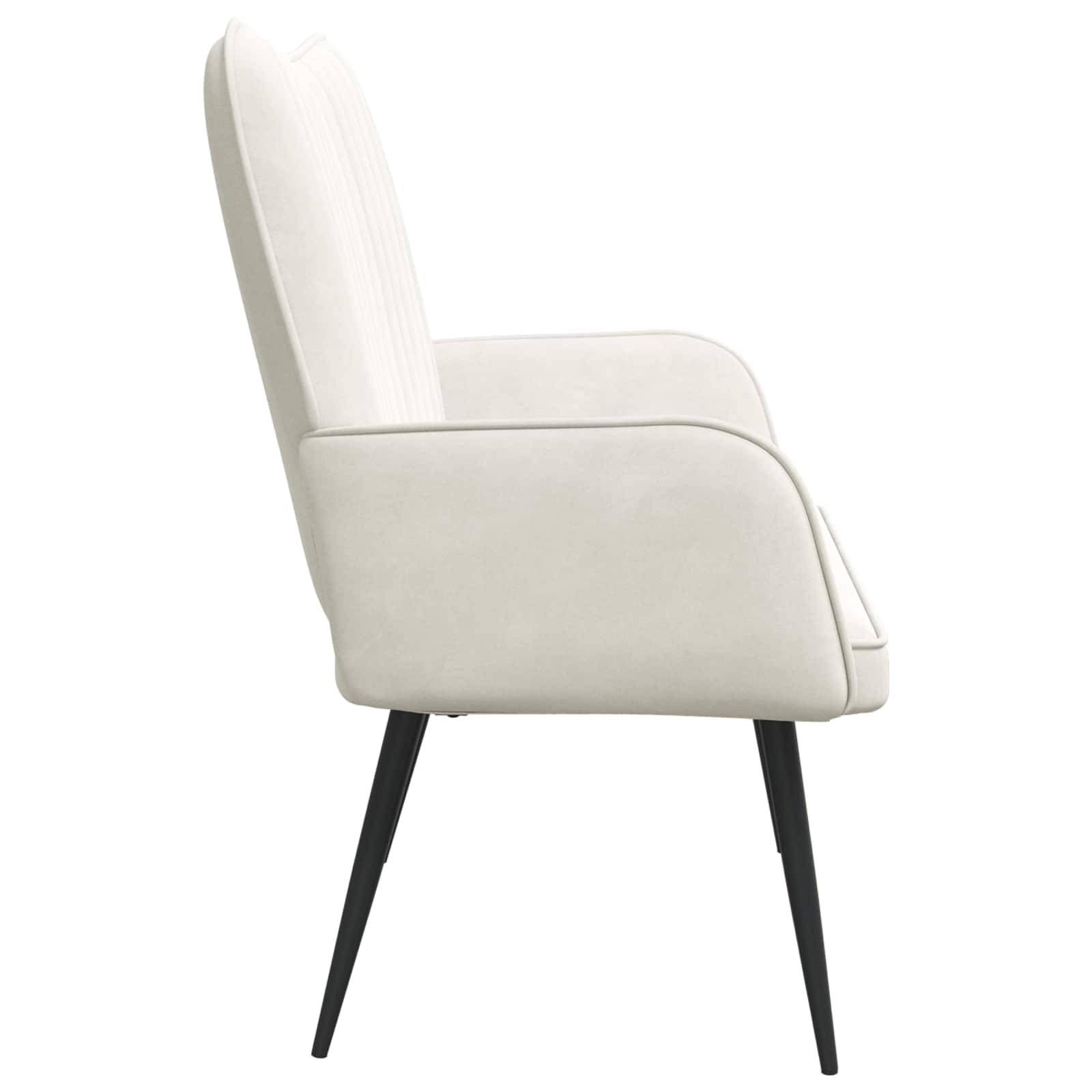 Sofa a Due Posti Crema 115 x 61 x 87 cm Velluto | homemem39