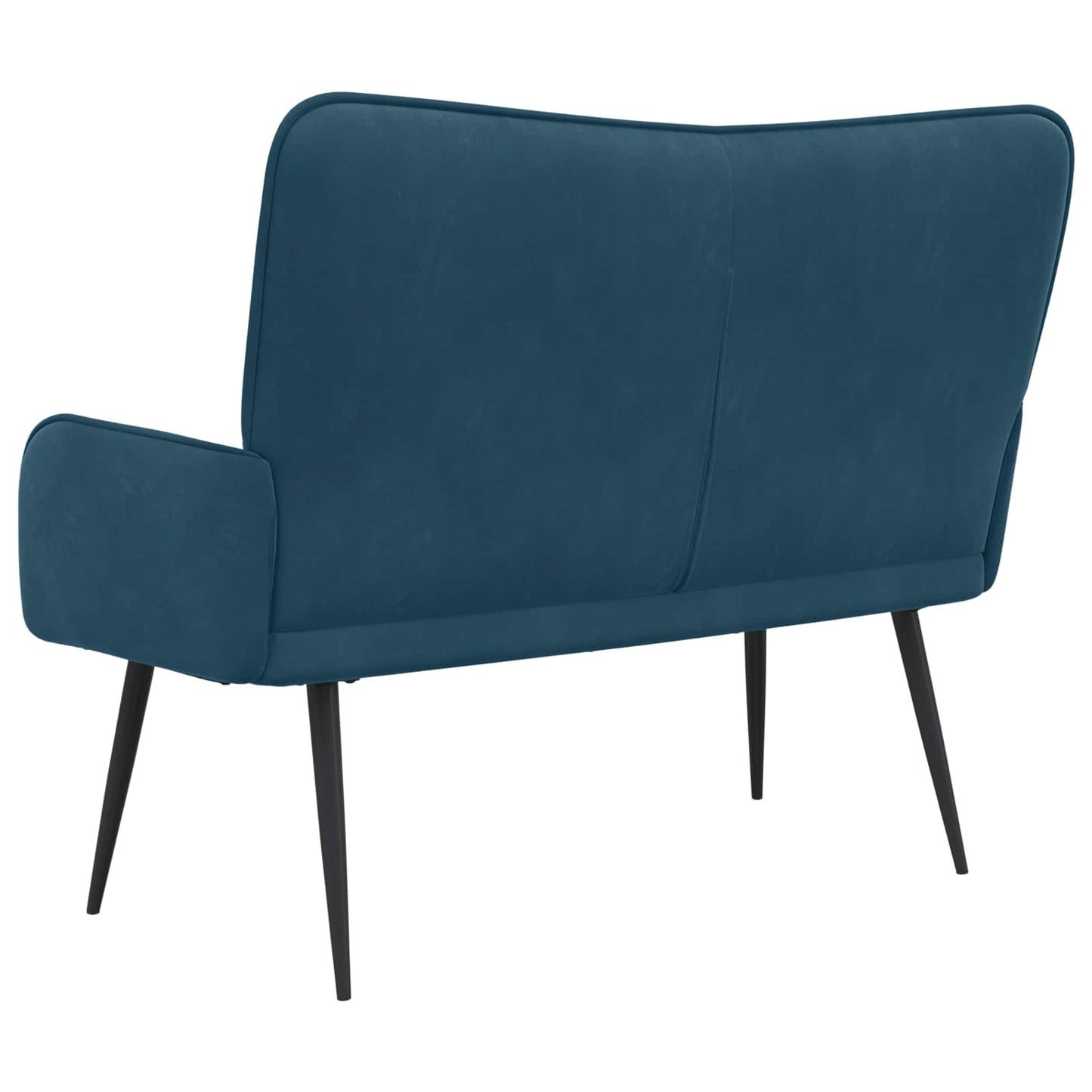 Sofa a Due Posti Blu 115 x 61 x 87 cm Velluto | homemem39