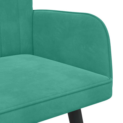 Divano a 2 Posti Turchese 115 x 61 x 87 cm Velluto (V)