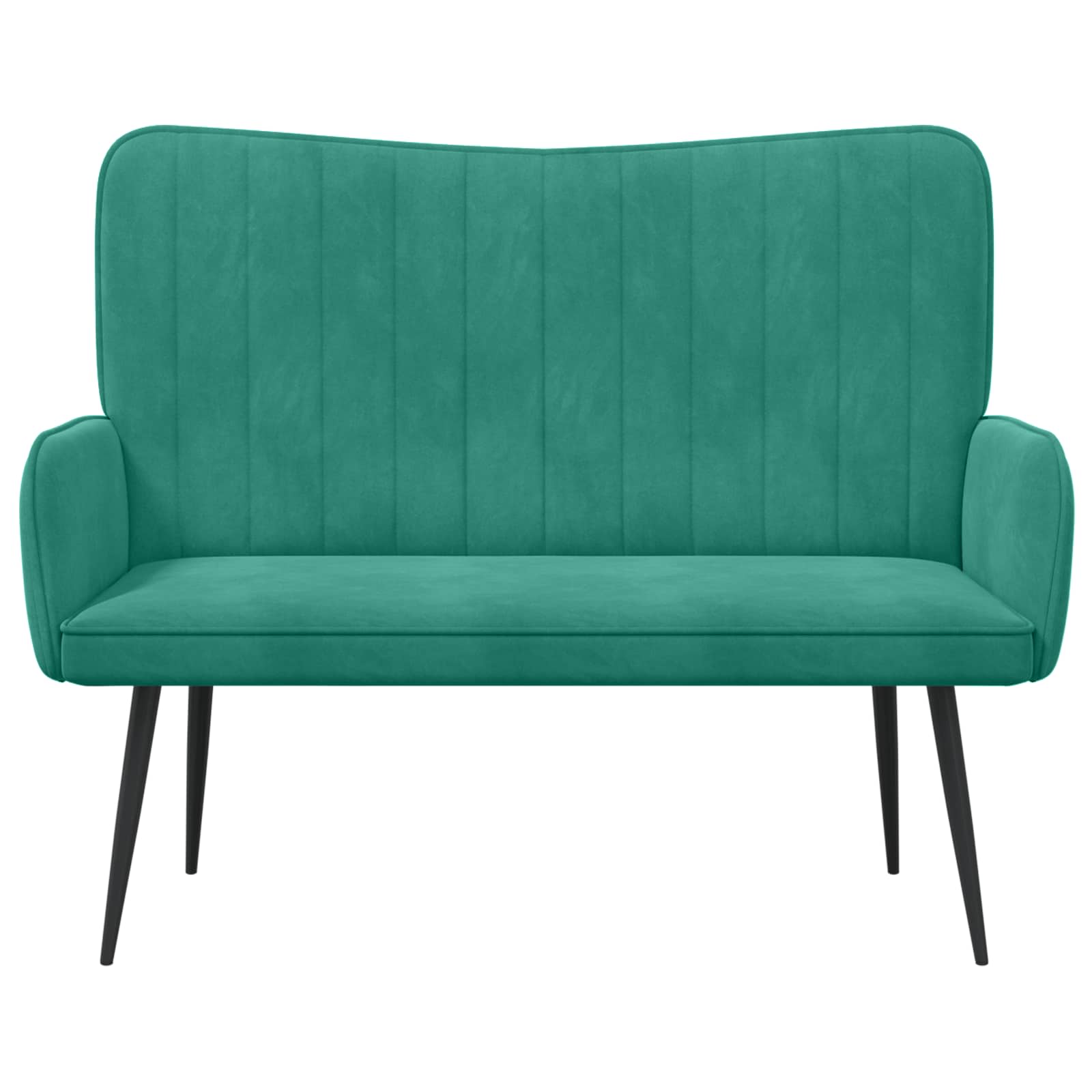 Sofa a Due Posti Turchese 115 x 61 x 87 cm Velluto | homemem39