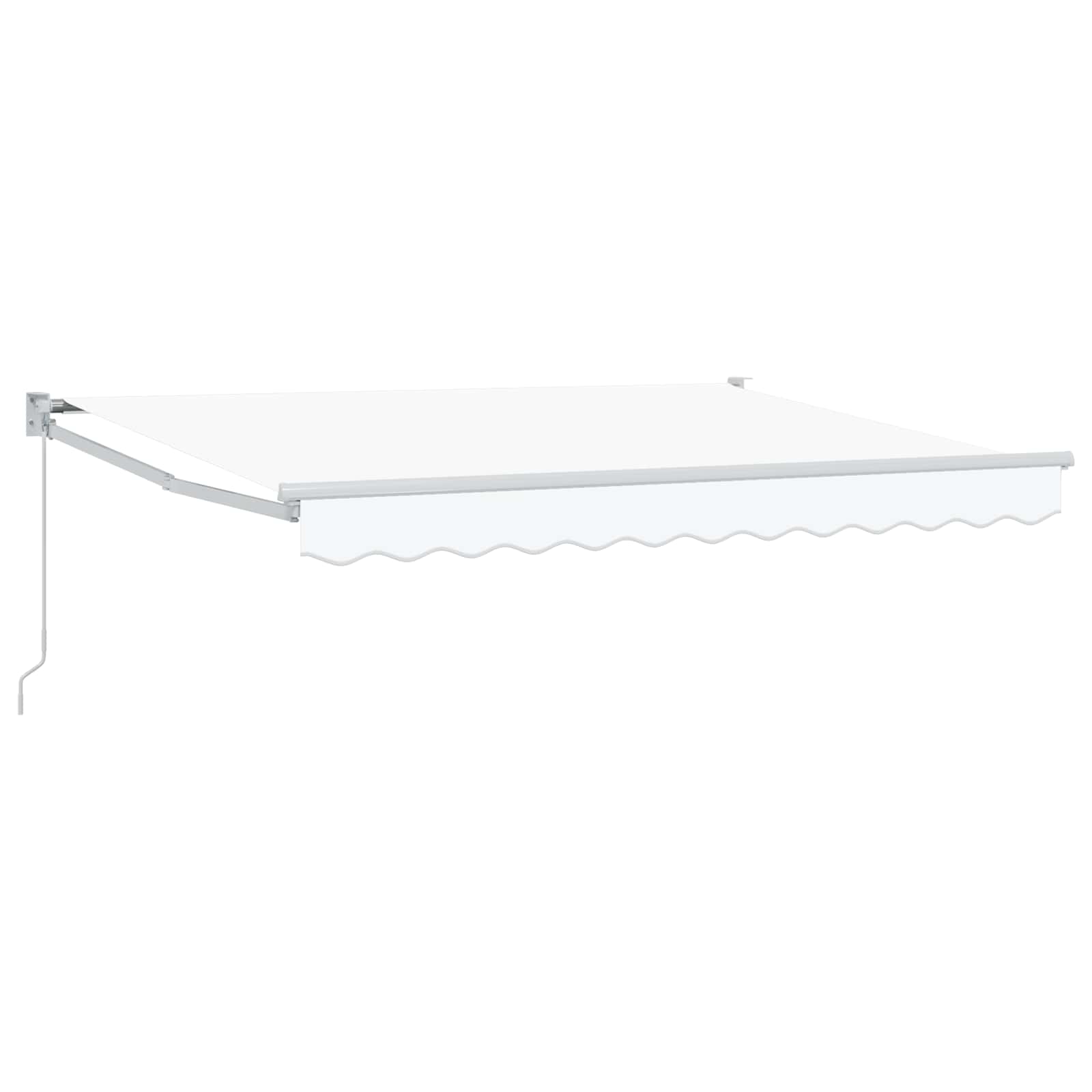 Tenda retrattile Bianco 3,5 x 2 m 100% Poliestere e Alluminio | homemem39