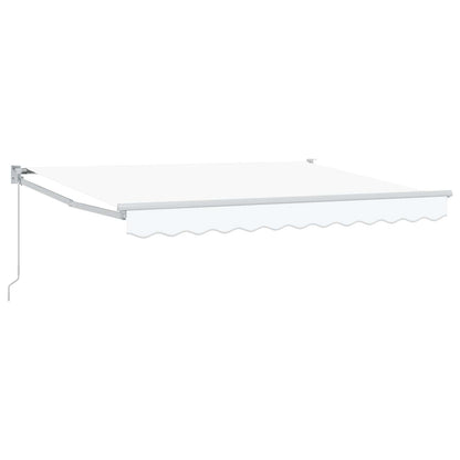 Tenda retrattile Bianco 3,5 x 2 m 100% Poliestere e Alluminio | homemem39