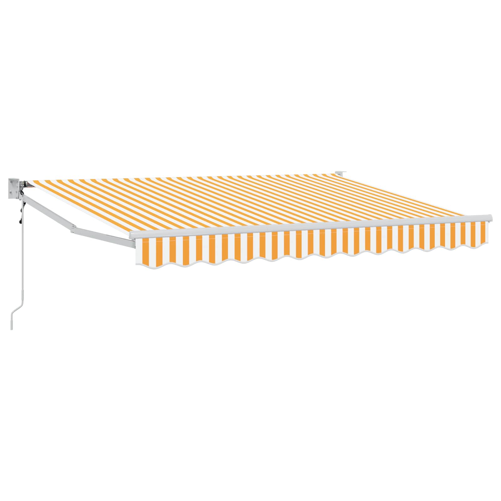 Tettuccio Elettrico Retrattile Giallo e Bianco 2,5 x 2 m | homemem39