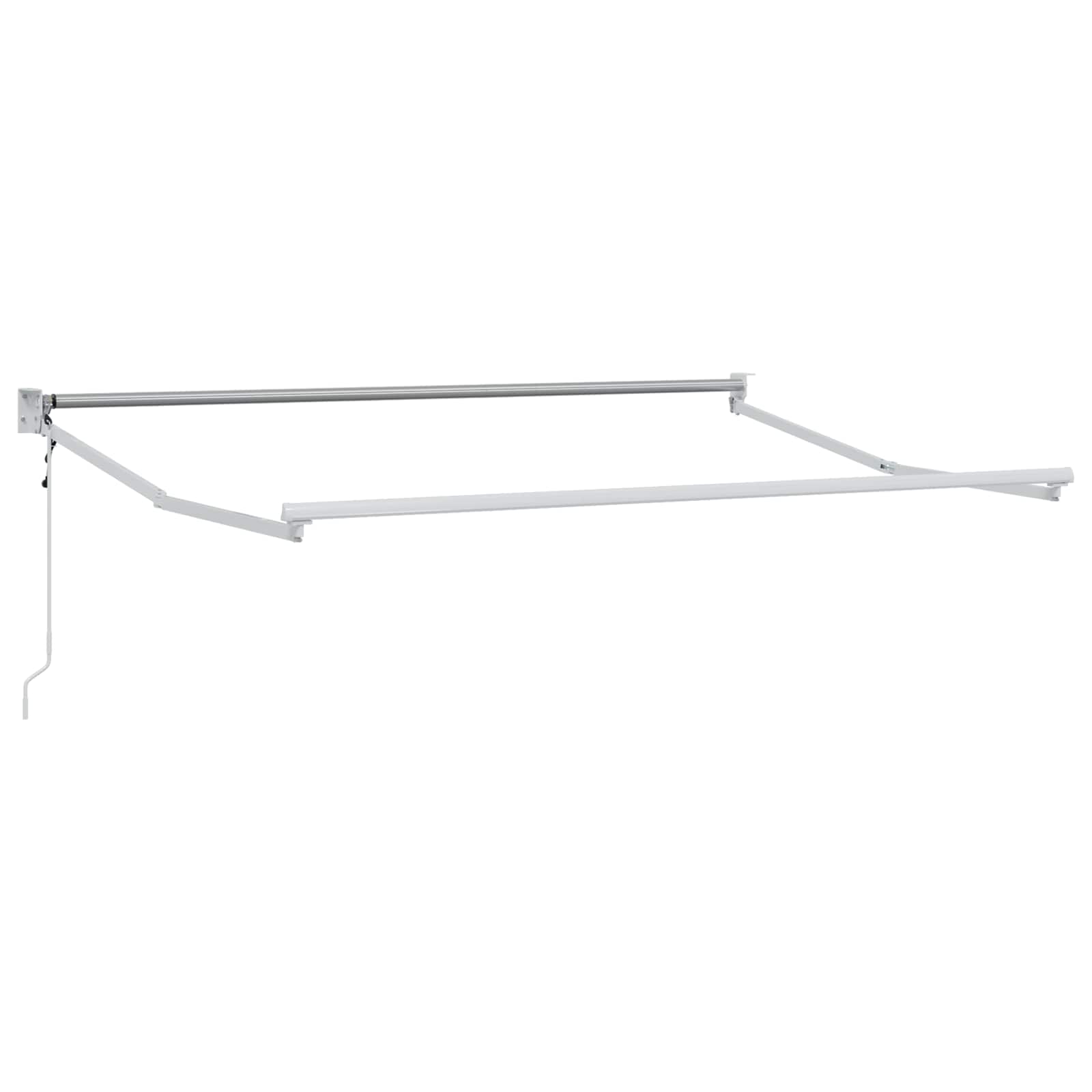 Tenda retrattile Giallo e Bianco 3 x 2 m Poliestere e Metallo | homemem39