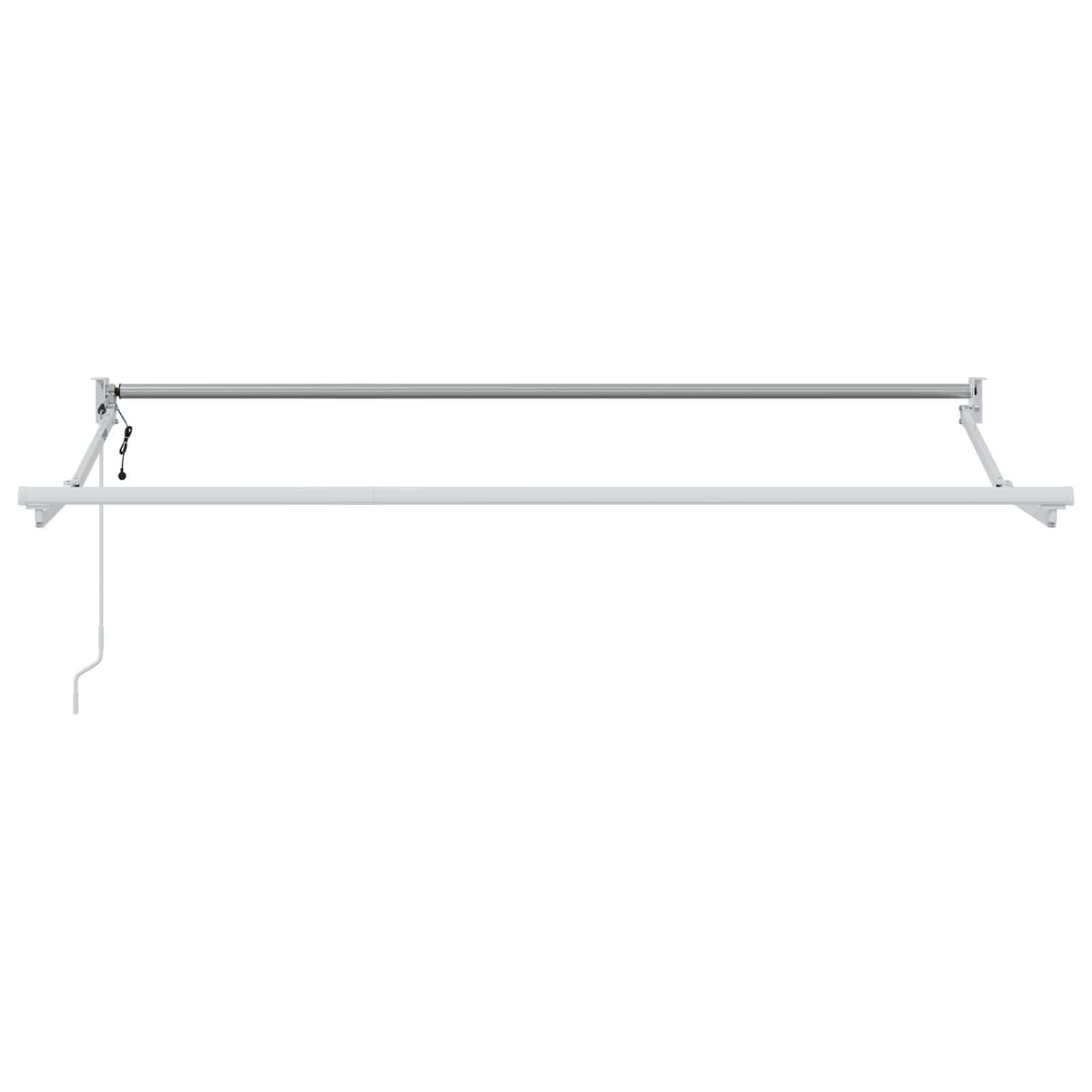 Tenda retrattile Giallo e Bianco 3 x 2 m Poliestere e Metallo | homemem39