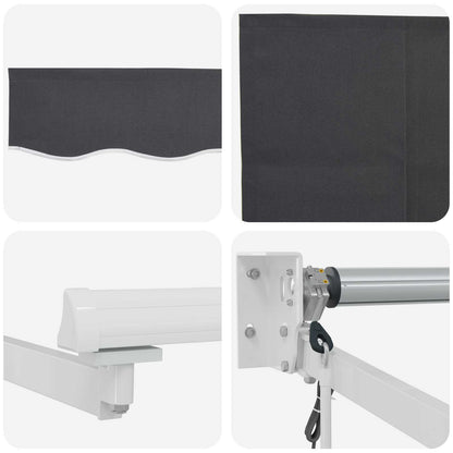 Tettuccio Elettrico Retrattile Antracite 3 x 2 m | homemem39