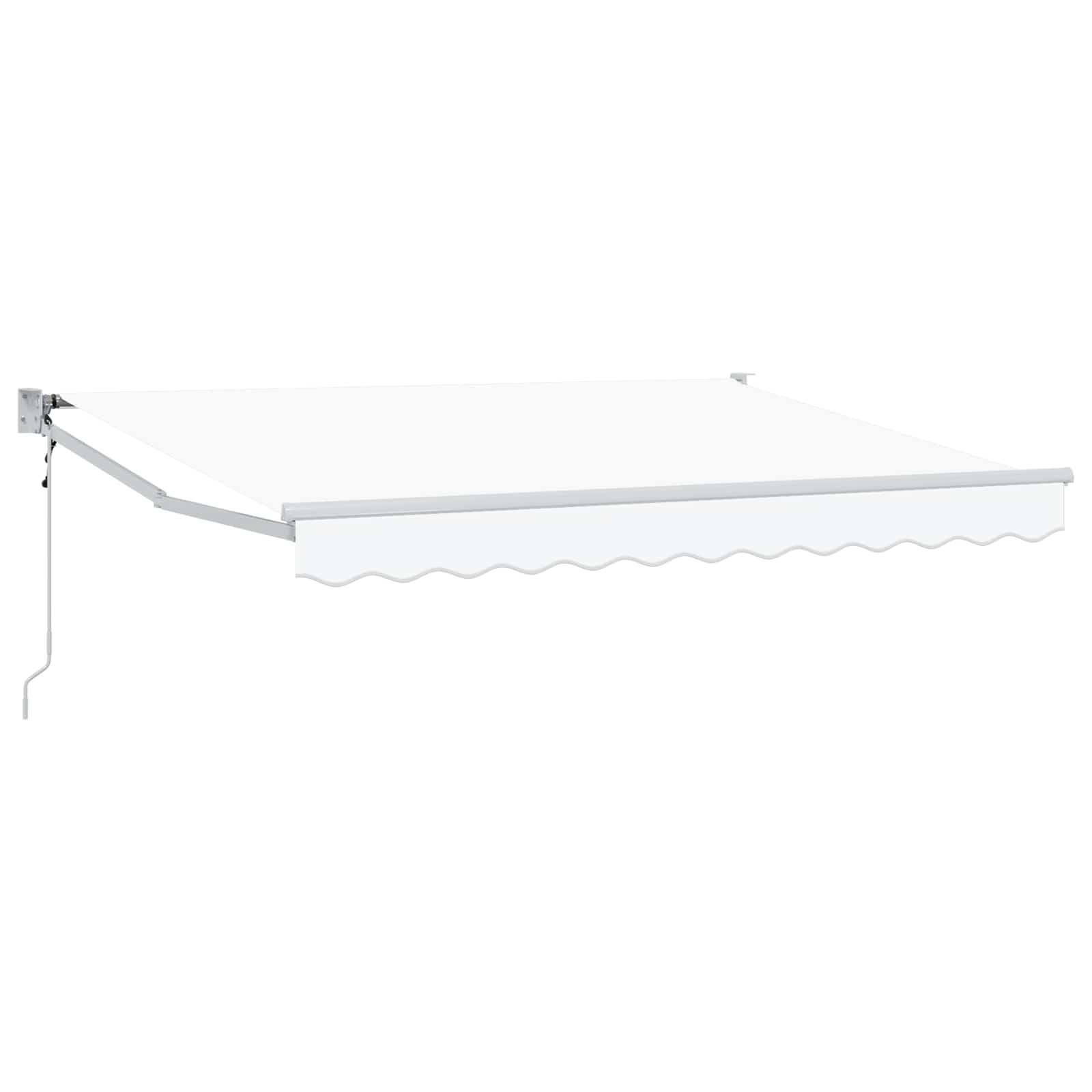 Tenda retrattile Bianco 3,5 x 2 m Poliestere e Metallo | homemem39
