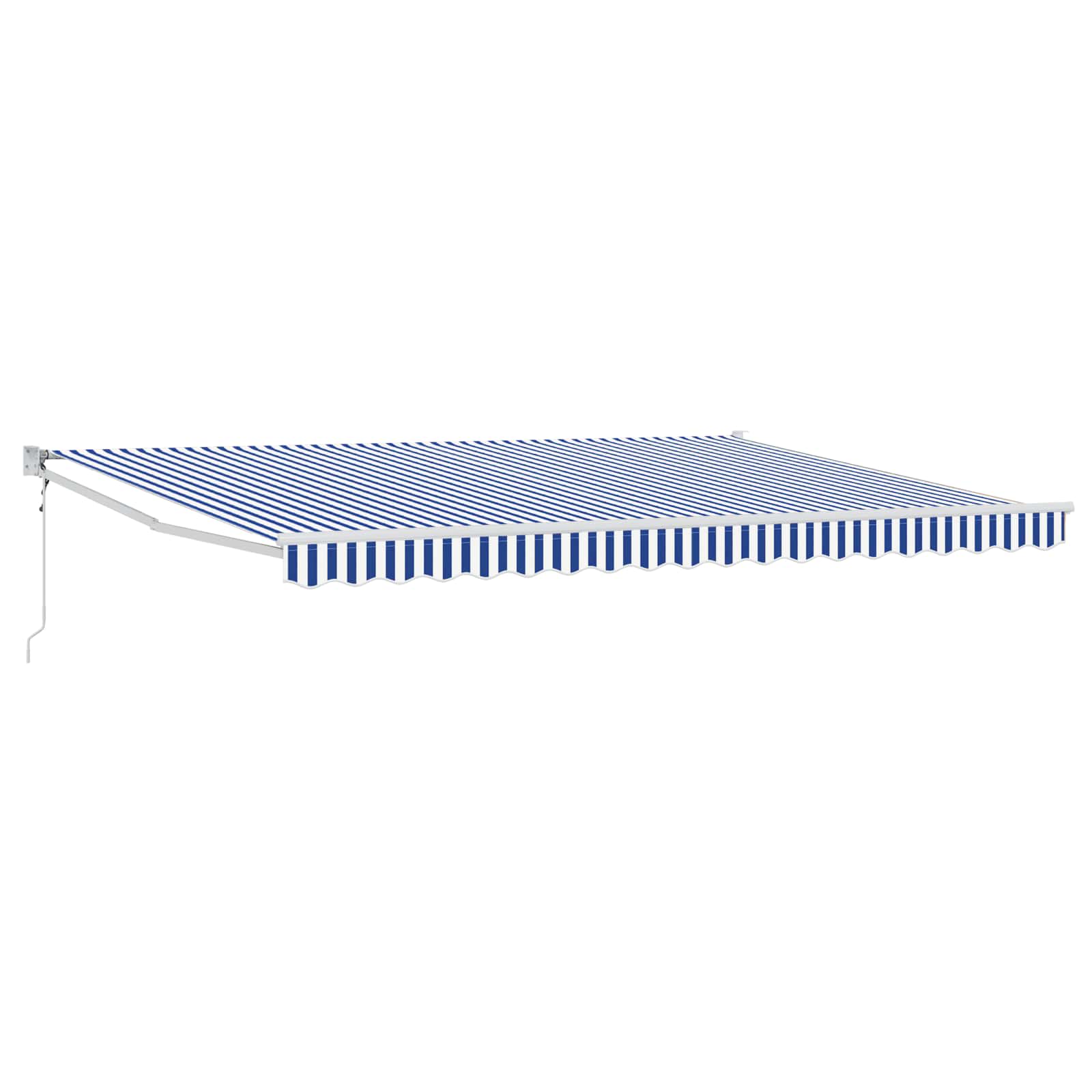 Tettuccio Elettrico Retrattile Blu e Bianco 4 x 2 m | homemem39