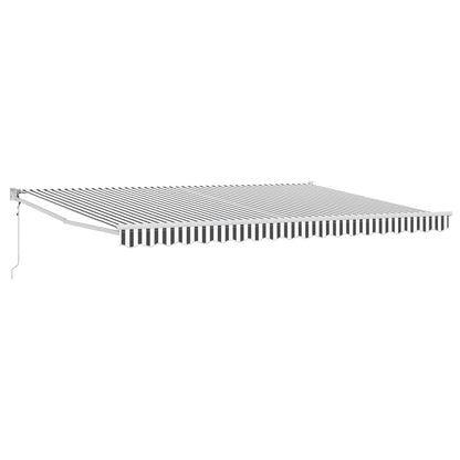 Tettuccio Elettrico Retrattile Antracite e Bianco 4 x 2 m | homemem39