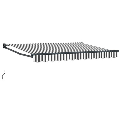 Tenda retrattile Antracite e Bianco 3,5 x 2 m | homemem39