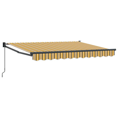 Tenda retrattile Giallo, Grigio e Bianco 3,5 x 2 m | homemem39