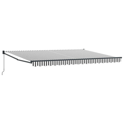 Tenda retrattile Antracite e Bianco 4 x 2 m | homemem39