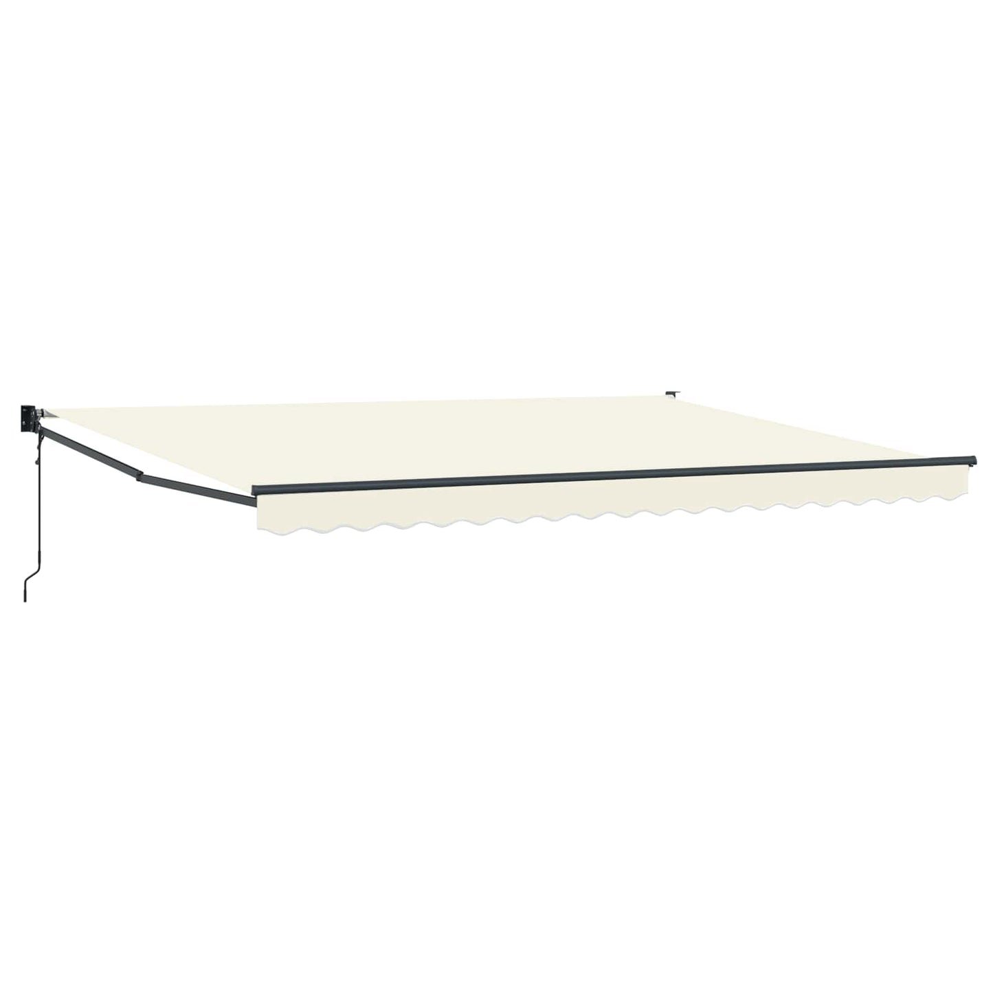 Tenda da Sole Crema 4 x 2 m Poliestere e Metallo