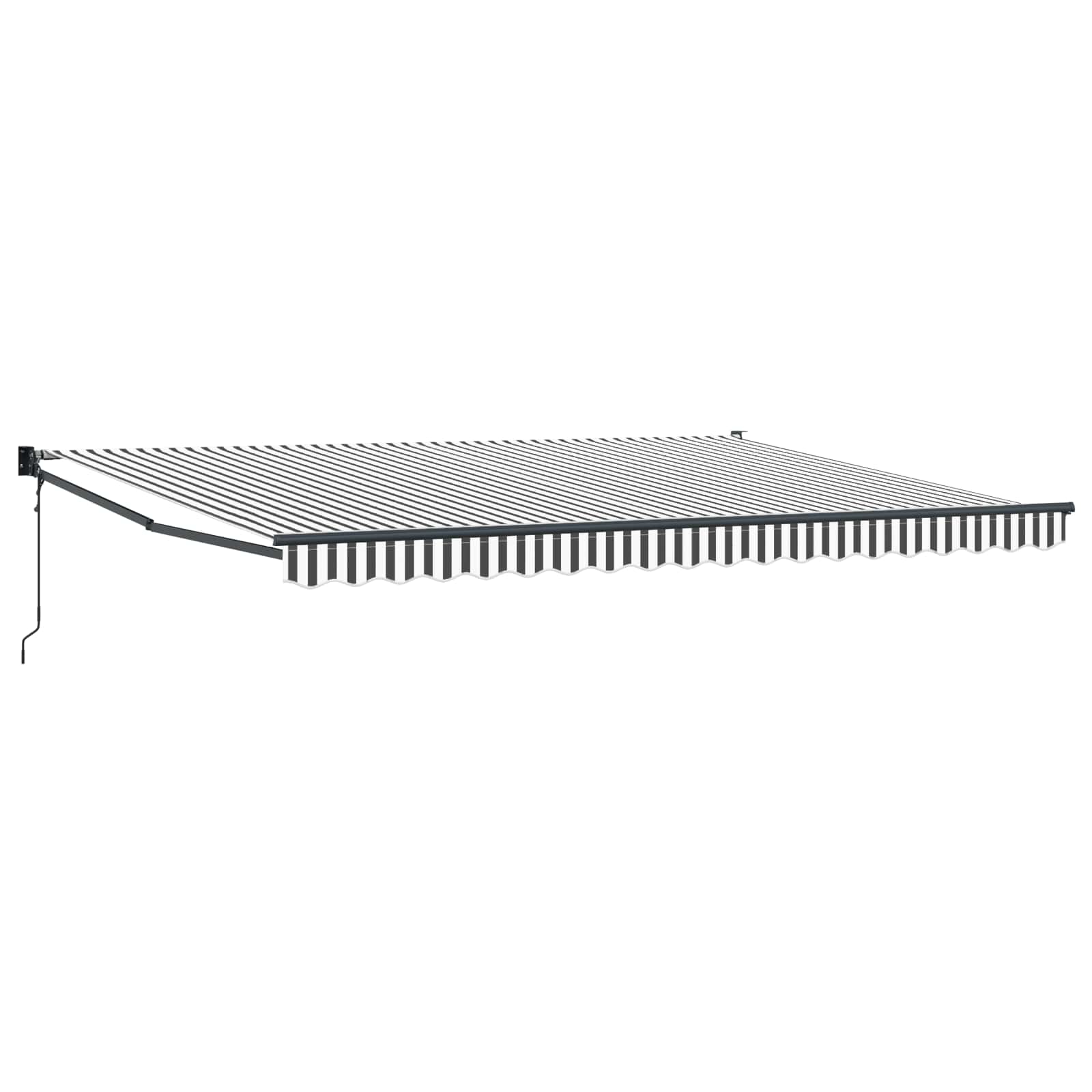 Tettuccio Elettrico Retrattile Antracite e Bianco 4 x 2 m | homemem39