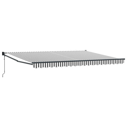 Tettuccio Elettrico Retrattile Antracite e Bianco 4 x 2 m | homemem39