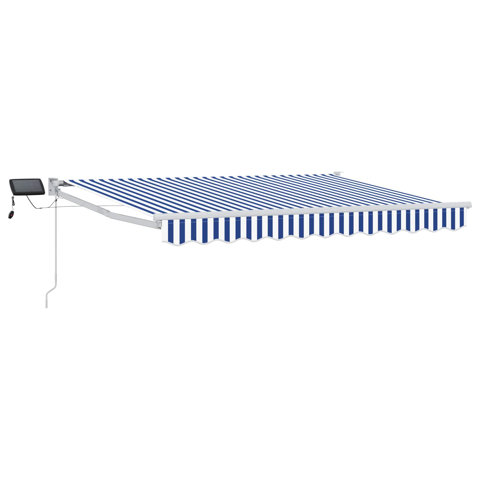 Tenda retrattile manuale con LED Blu e Bianco 2,5 x 2 m | homemem39