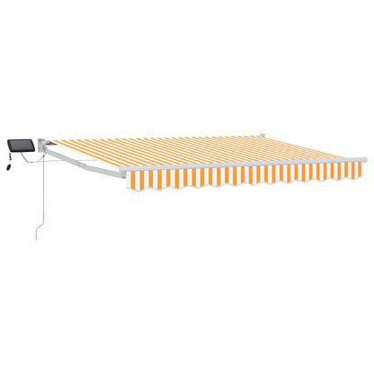 Tenda retrattile manuale con LED Giallo e Bianco 3 x 2,5 m | homemem39